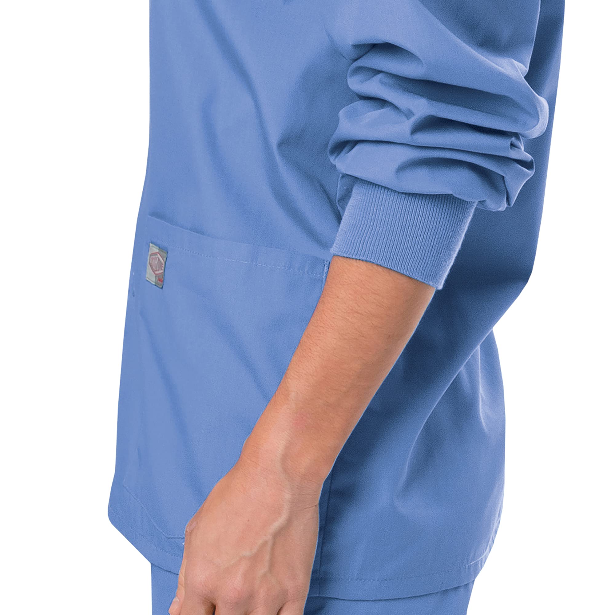 Landau Scrub Zone Unisex Relaxed Fit 2-Pocket Snap-Front Scrub Jacket 75231 - Comfortable Medical Uniform for Doctors, Nurses & Healthcare Professionals - Perfect for Hospitals, Clinics & Healthcare Workplaces
