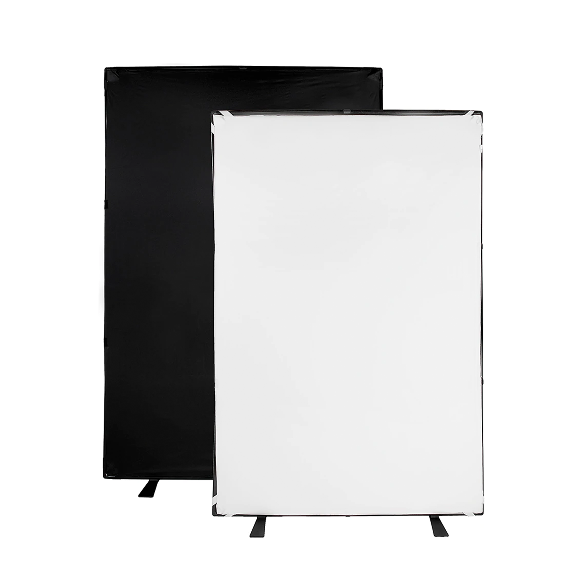 FotodioX 5x7.4ft Portable Photo Background Kit - Black & White Double-Sided Backdrop for Photography, YouTube Videos & Product Shoots
