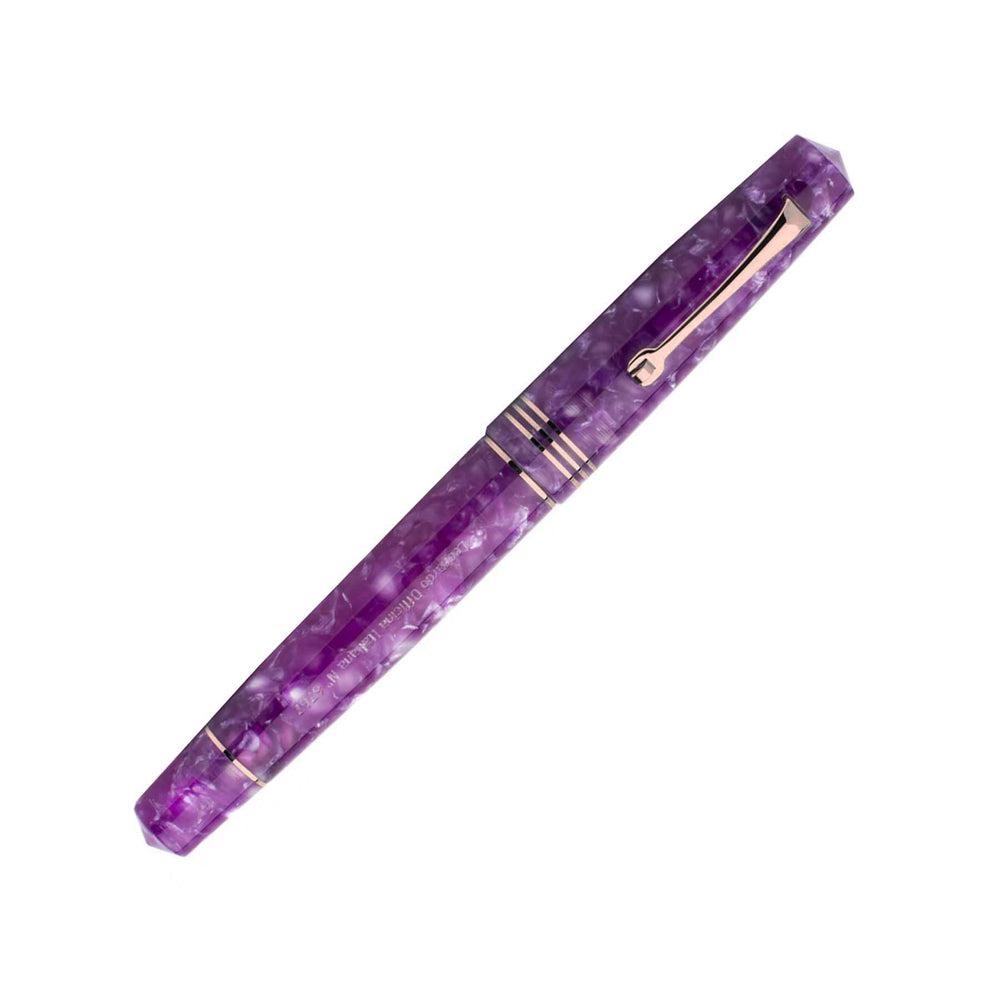 Leonardo Fountain Pen Momento Zero - Premium Stainless Steel Nib, Lavender Purple Luxury Writing Instrument for Calligraphy & Signature | Elegant Gift for Professionals, Writers & Collectors | Perfect for Office, Journaling & Special Occasions