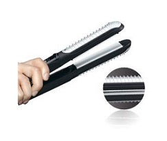 Braun ST550 Satin Hair 5 Multistyler Hair Straightener - 220V Professional Flat Iron for Straightening, Curling & Styling - Perfect for Home Use, Salon Styling & Travel