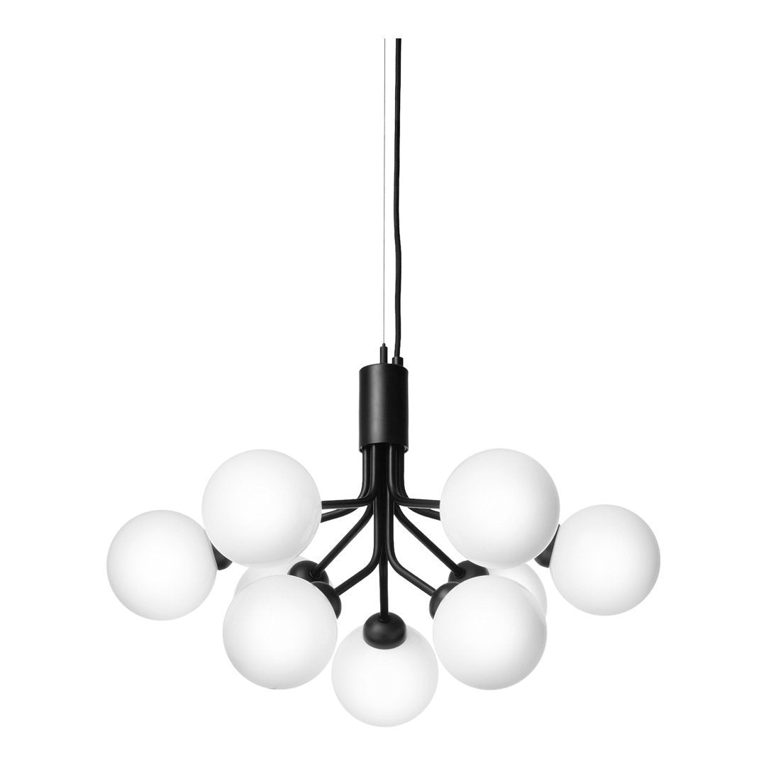 Apiales 9-Light Modern Crystal Chandelier - Elegant Ceiling Lighting Fixture for Dining Room, Living Room & Bedroom Decor