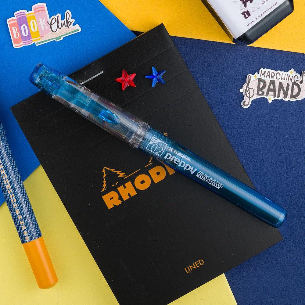 Premium Platinum Preppy Fountain Pen - Smooth Writing Fine Nib for Calligraphy, Note Taking & Gift Giving - Ideal for Students, Professionals & Pen Enthusiasts