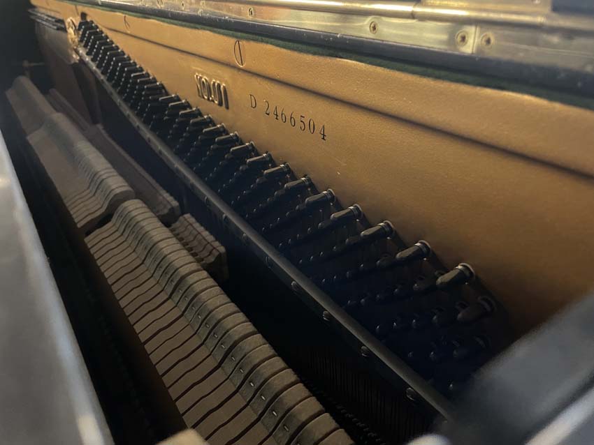 1977 Yamaha U1 Upright Piano in Satin Ebony Finish | Serial Number D2466504 | Perfect for Home, Studio & Professional Use