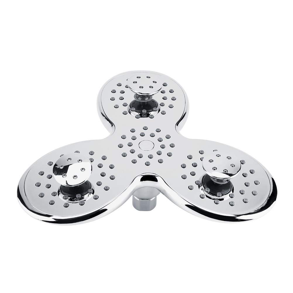 Natudeco Fully Electroplated Concealed Overhead Shower Head - High Pressure Water Saving Shower Sprayer with Adjustable Angle for Modern Bathroom | Perfect for Spa-Like Relaxation & Water Conservation