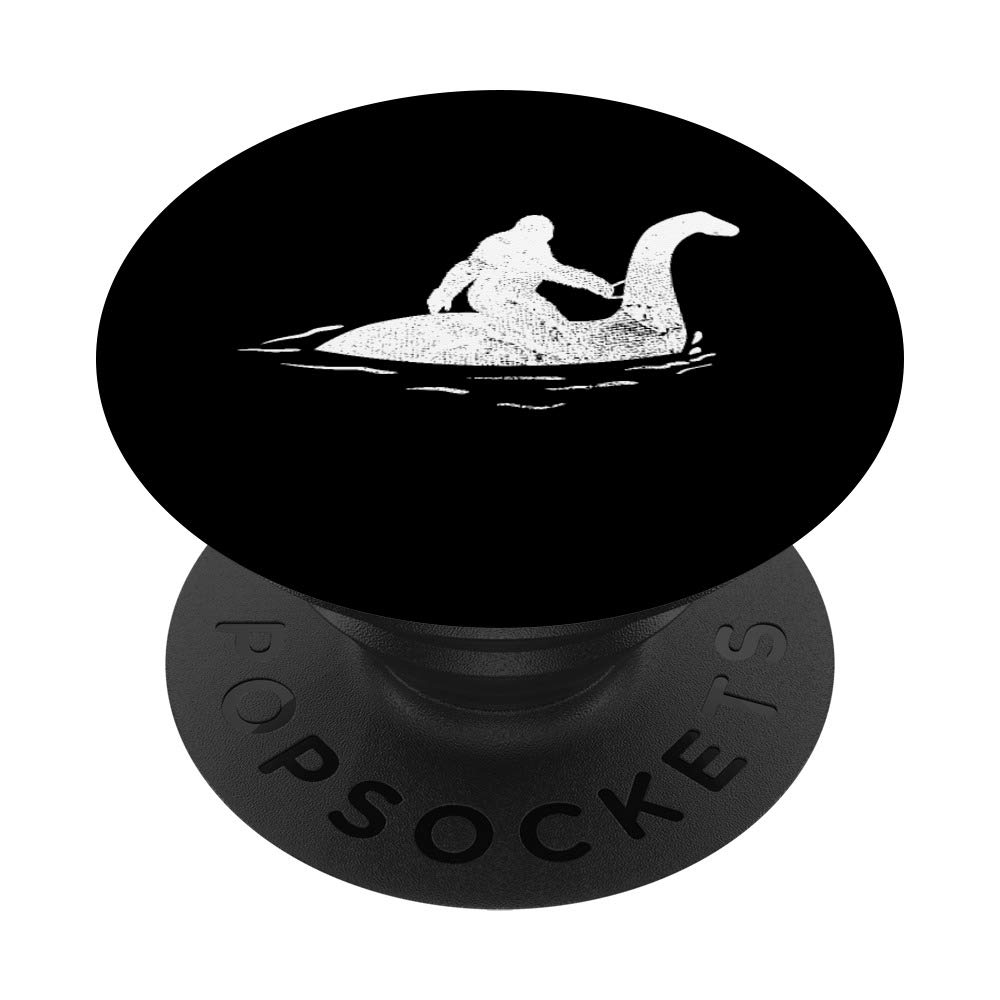 Bigfoot Loch Ness Monster Sasquatch PopSockets Swappable Phone Grip - Interchangeable Stand for Phones & Tablets - Perfect for Hiking, Travel and Monster Enthusiasts