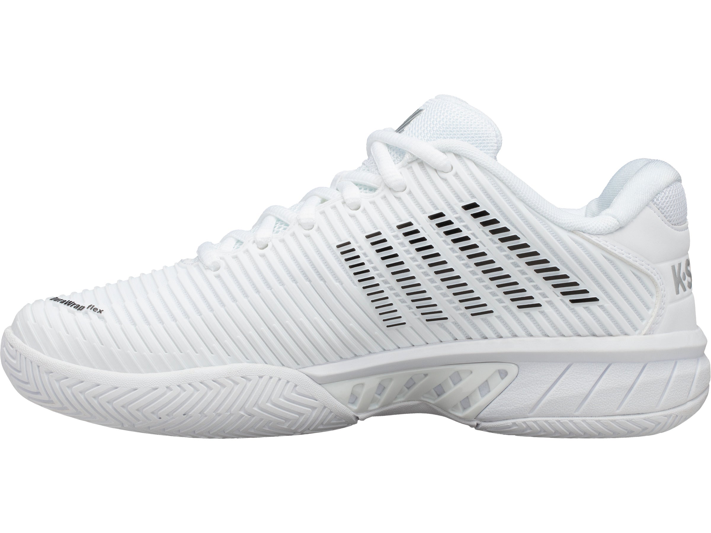 Hypercourt Express 2 Tennis Shoes - White/Black | Lightweight Performance Court Sneakers for Men & Women | Perfect for Tennis, Pickleball & Casual Wear