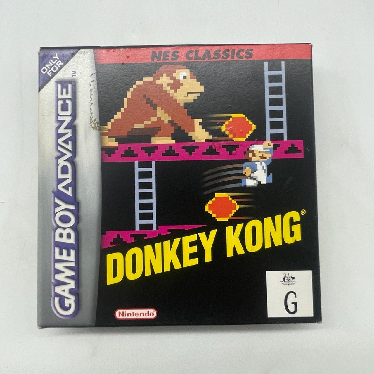 Donkey Kong Classic Nintendo GBA Game - Complete Boxed PAL Version for Game Boy Advance | Retro Gaming & Collectible Gift for Gamers