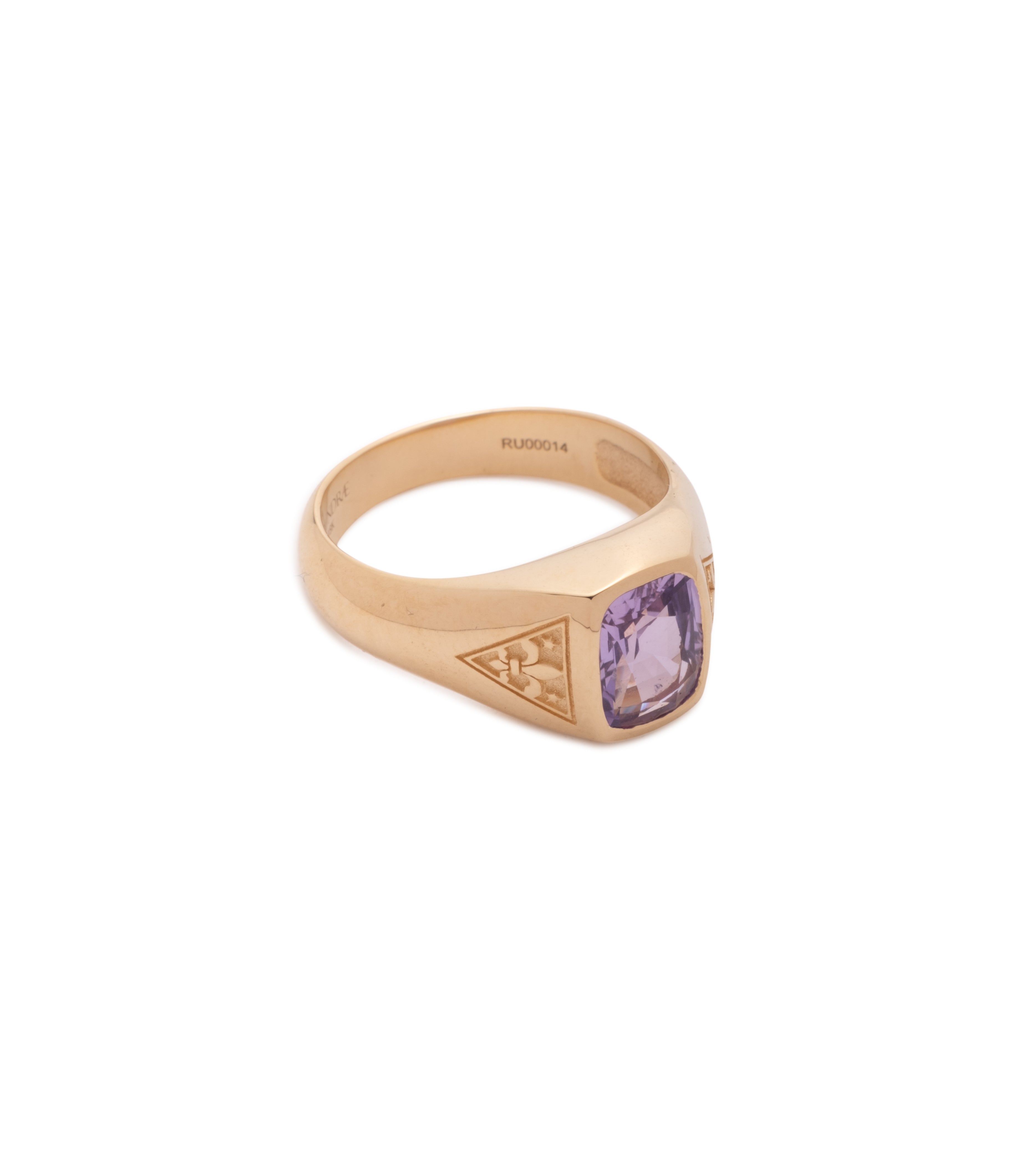 1.70 Carat Natural Purple Sapphire Ring with Unique Internal Compass Design - Handcrafted Gemstone Jewelry for Women, Perfect for Anniversary Gifts & Special Occasions