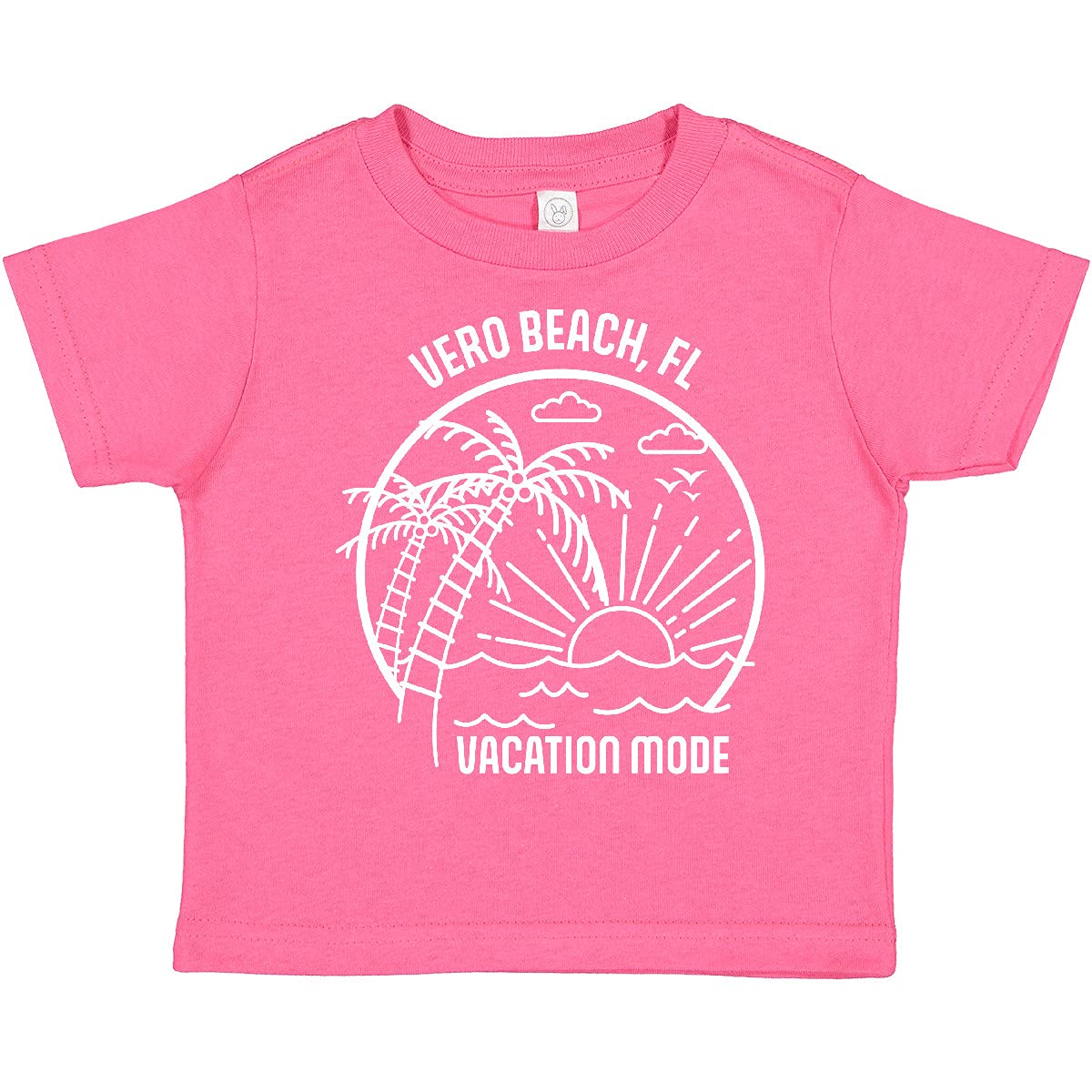 Inktastic Summer Vacation Mode Vero Beach Florida Toddler T-Shirt - Cute Florida Travel Shirt for Kids, Boys & Girls - Perfect for Beach Trips, Family Vacations & Summer Outfits