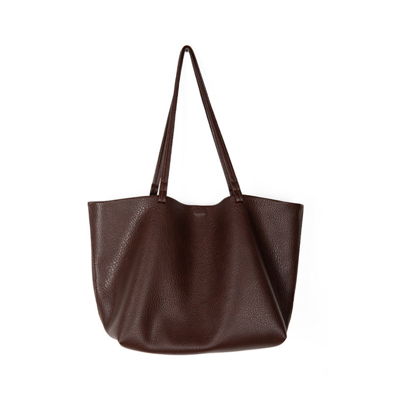 Vegan Leather Tote Bag for Women - Large Capacity Soft Shoulder Underarm Handbag - Perfect for Work, Travel & Everyday Use