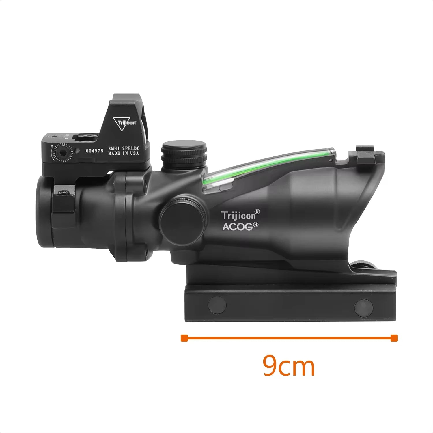 Adjustable 4x32 Red Dot Scope with 1x-4x Magnification | RMR Tactical Sight | 20mm Rail Mount | Compatible with Glock & Hunting Rifles | Perfect for Target Shooting, Hunting, and Tactical Training