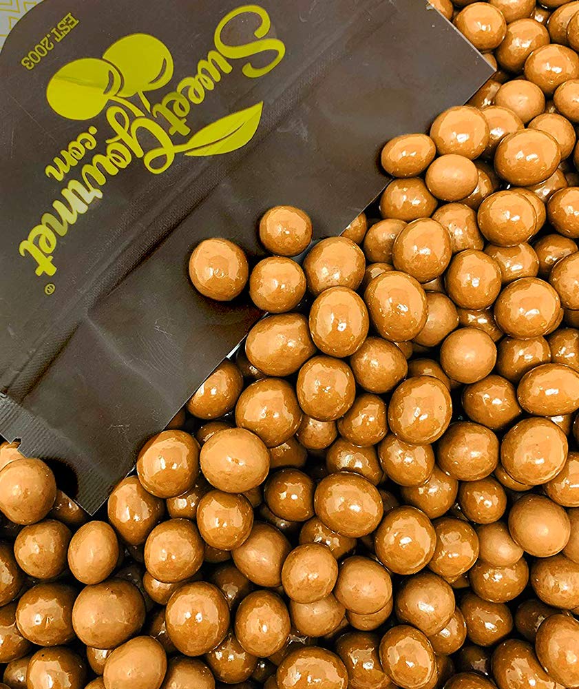SweetGourmet Premium Milk Chocolate Covered Espresso Coffee Beans - 1 Pound Bulk Bag - Gourmet Snack for Energy Boost, Gift Giving & Coffee Lovers - Perfect for Office, Home & Travel