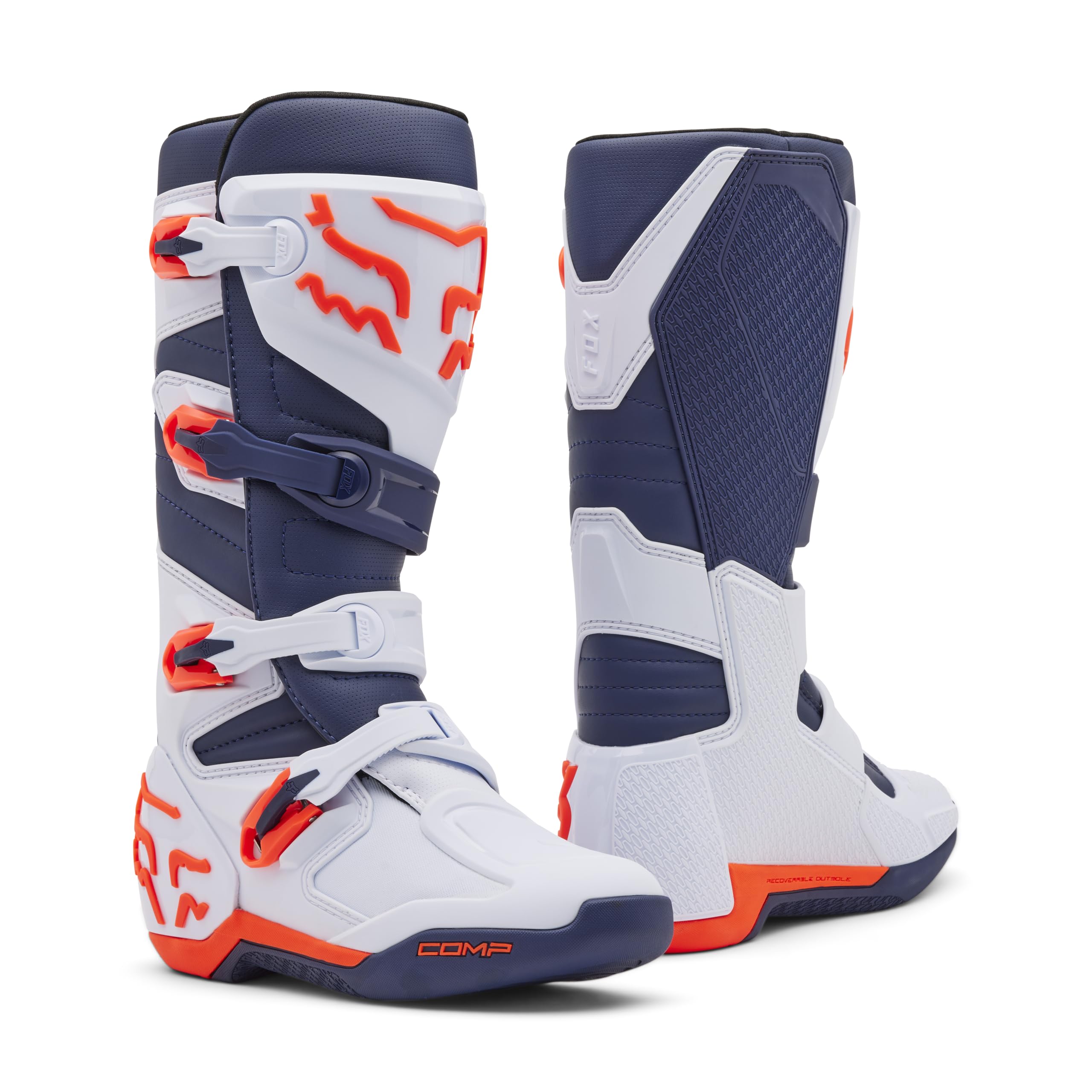 Fox Racing Comp Motocross Dirt Bike Boots - Men's & Women's MX Off-Road Motorcycle Riding Shoes for Racing & Trail Riding - Perfect for Motocross, Enduro & ATV Adventures