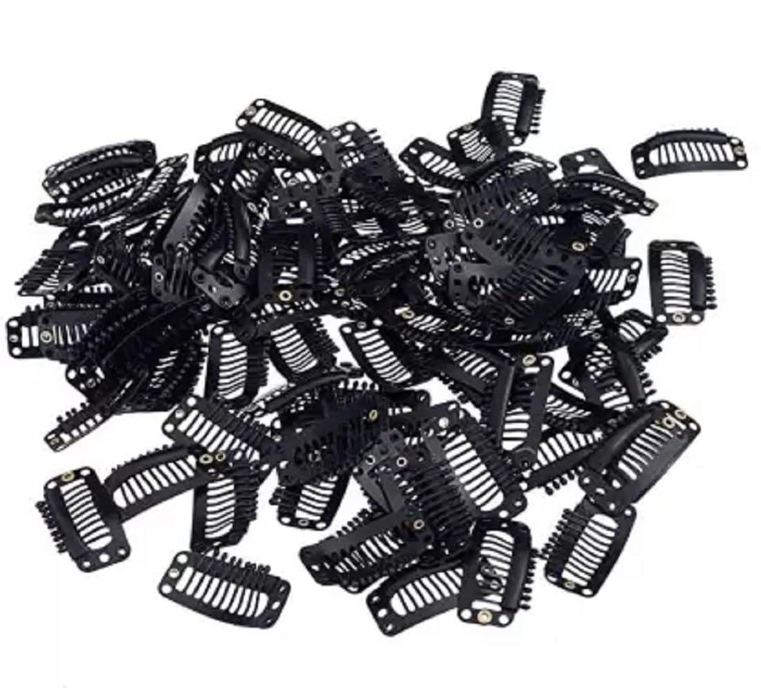 Premium Sarpa Hair Toupee Clips - U-Shape Stainless Steel Wig Clips for Hair Extensions & Wigs | Secure & Comfortable Hair Patch Clips for Daily Wear | Perfect for Cosplay, Fashion Styling & Hair Loss Solutions
