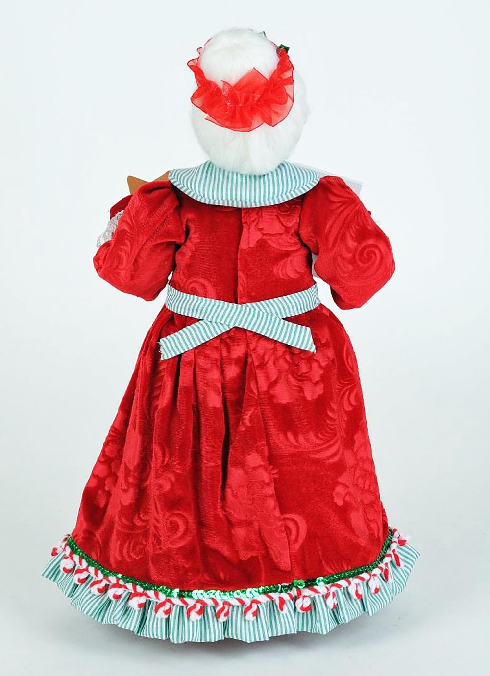 Kensington Row Collection Mrs. Claus Baking Gingerbread Cookies Star Figurine - Red Christmas Decoration for Home, Tabletop, Holiday Display & Gift Giving