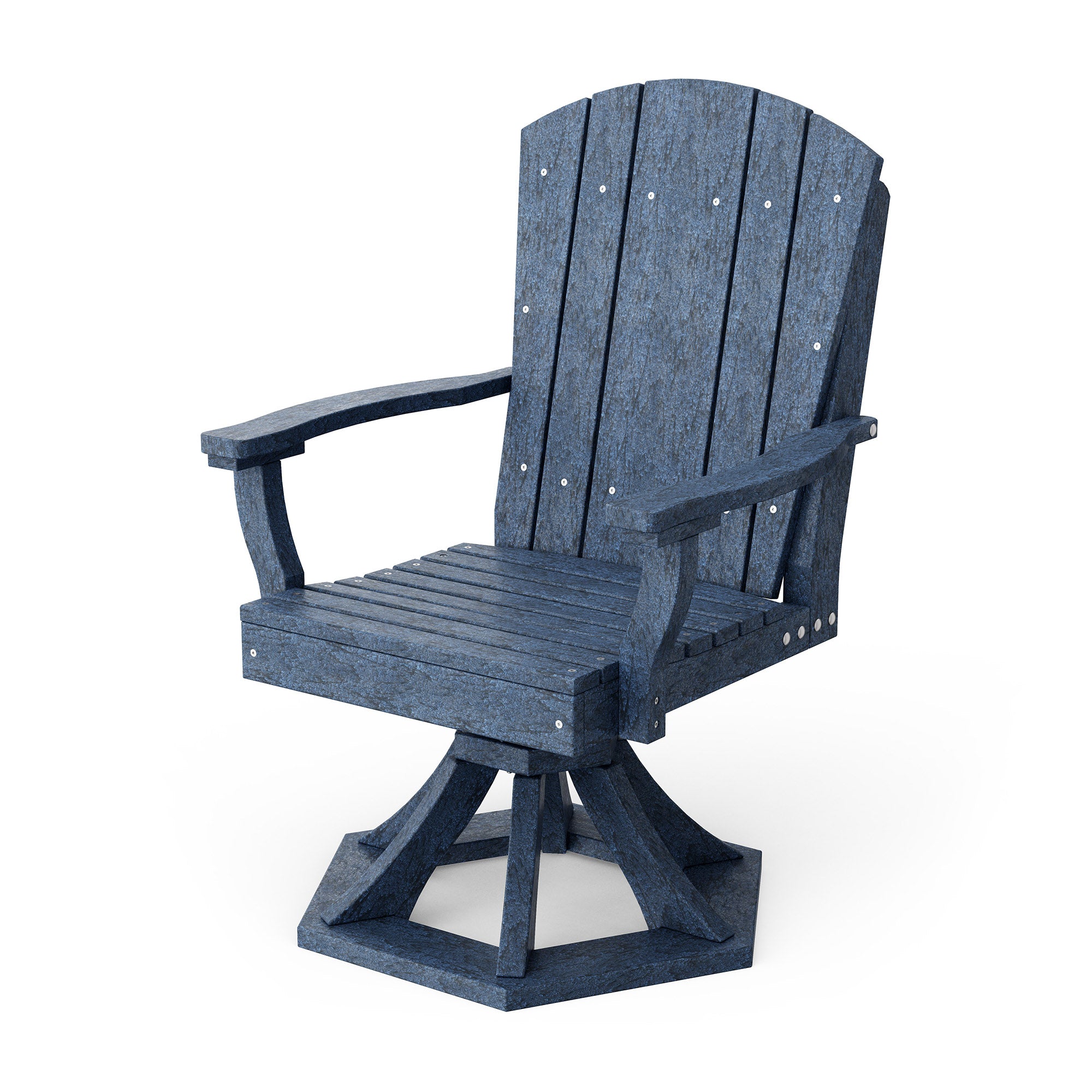 Heritage Swivel Dining Arm Chair - Solid Wood Upholstered Side Chair for Kitchen, Dining Room & Office - Comfortable & Stylish Seating Solution