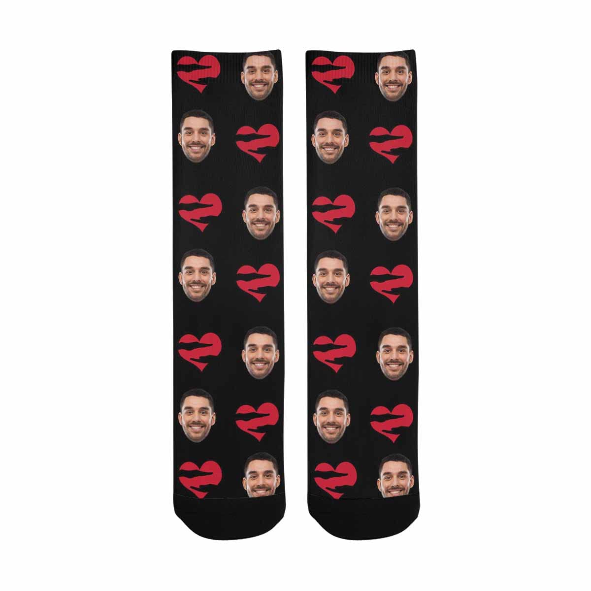 Custom Photo Socks - Personalized Funny Face Print Crew Socks for Men & Women | Soft Casual Comfortable Socks | Unique Gift Idea for Birthday, Anniversary & Couples | Great for Gifts, Parties & Everyday Wear