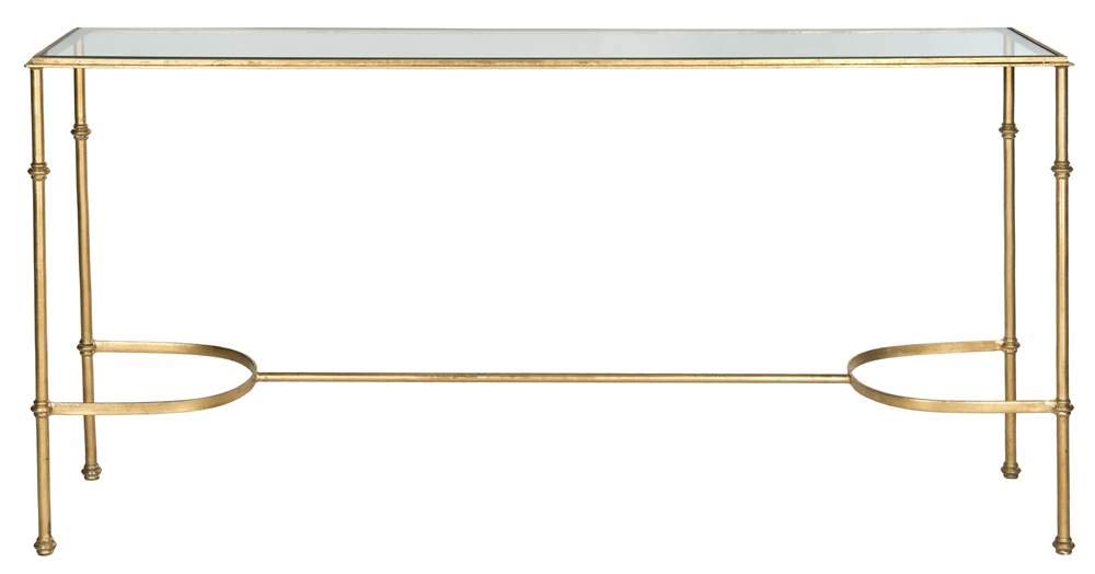 Safavieh Lucille Gold Console Table - Elegant Entryway Table with Gold Finish, Perfect for Hallway, Living Room & Foyer Decor