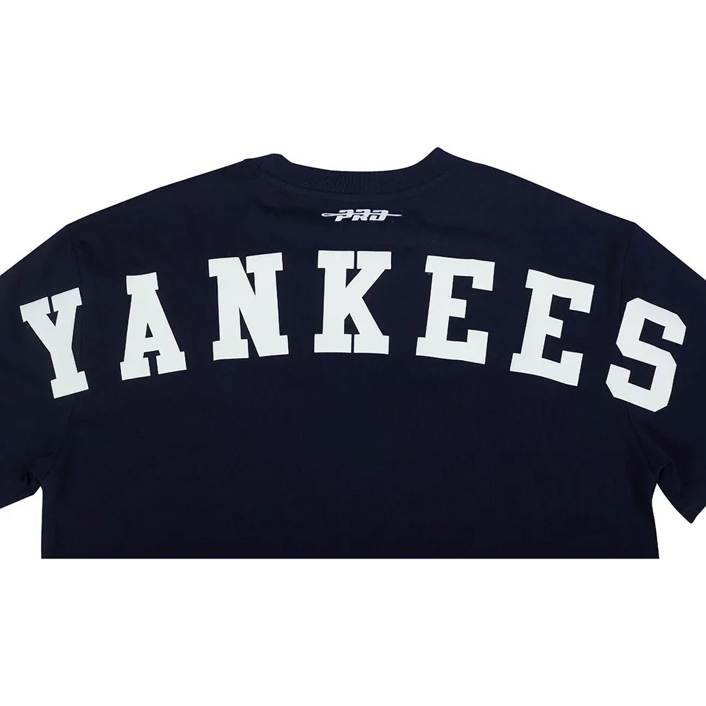 New York Yankees Wingspan Drop Shoulder T-Shirt for Men - Navy Blue Baseball Jersey | Perfect for Game Day, Fan Events & Casual Wear