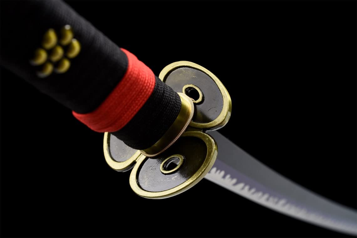Hand Forged Sandai Cosplay Samurai Katana Sword - Full Tang Anime Replica Sword for Cosplay, Collection & Martial Arts Practice - Perfect for Anime Conventions, Home Decor & Japanese Culture Enthusiasts