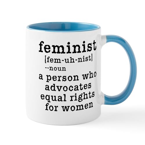 White/Blue Inside - Feminist Definition Mug