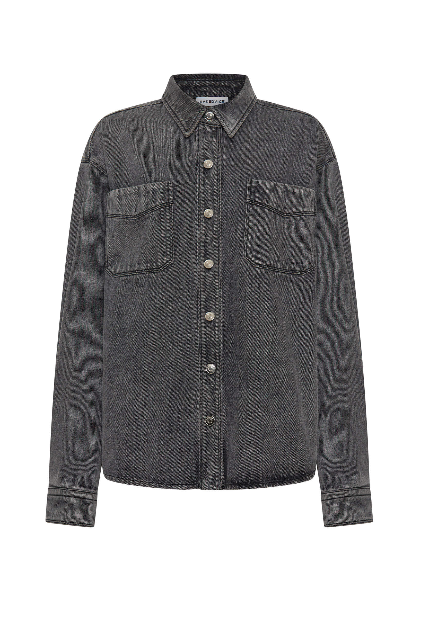 Blake Grey Denim Shirt for Men | Stylish Casual Button-Up Shirt | Perfect for Everyday Wear, Work & Outdoor Activities