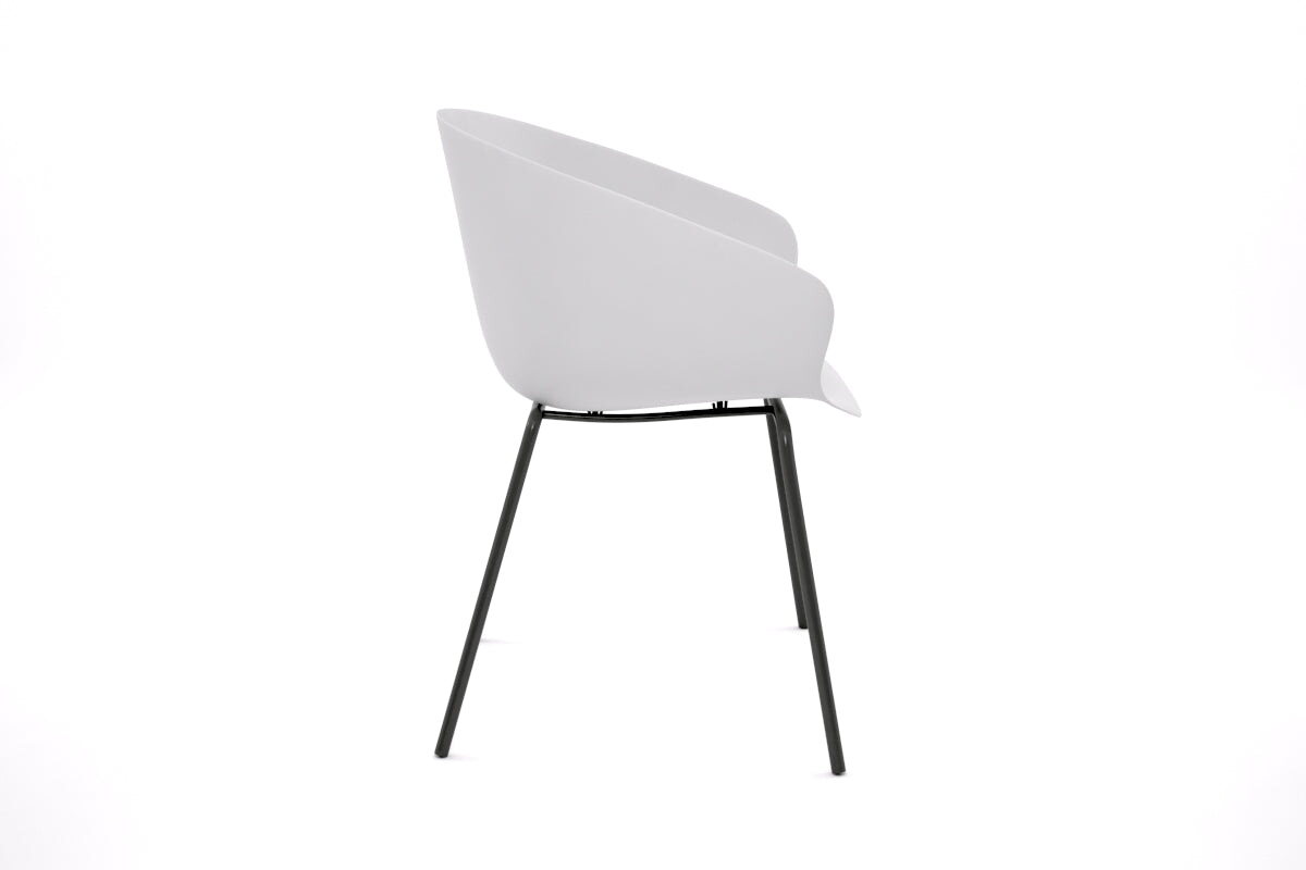 Teddy Plastic Tub Chair with 4 Leg Base - Comfortable and Stylish Seating for Kids' Room, Nursery, or Playroom