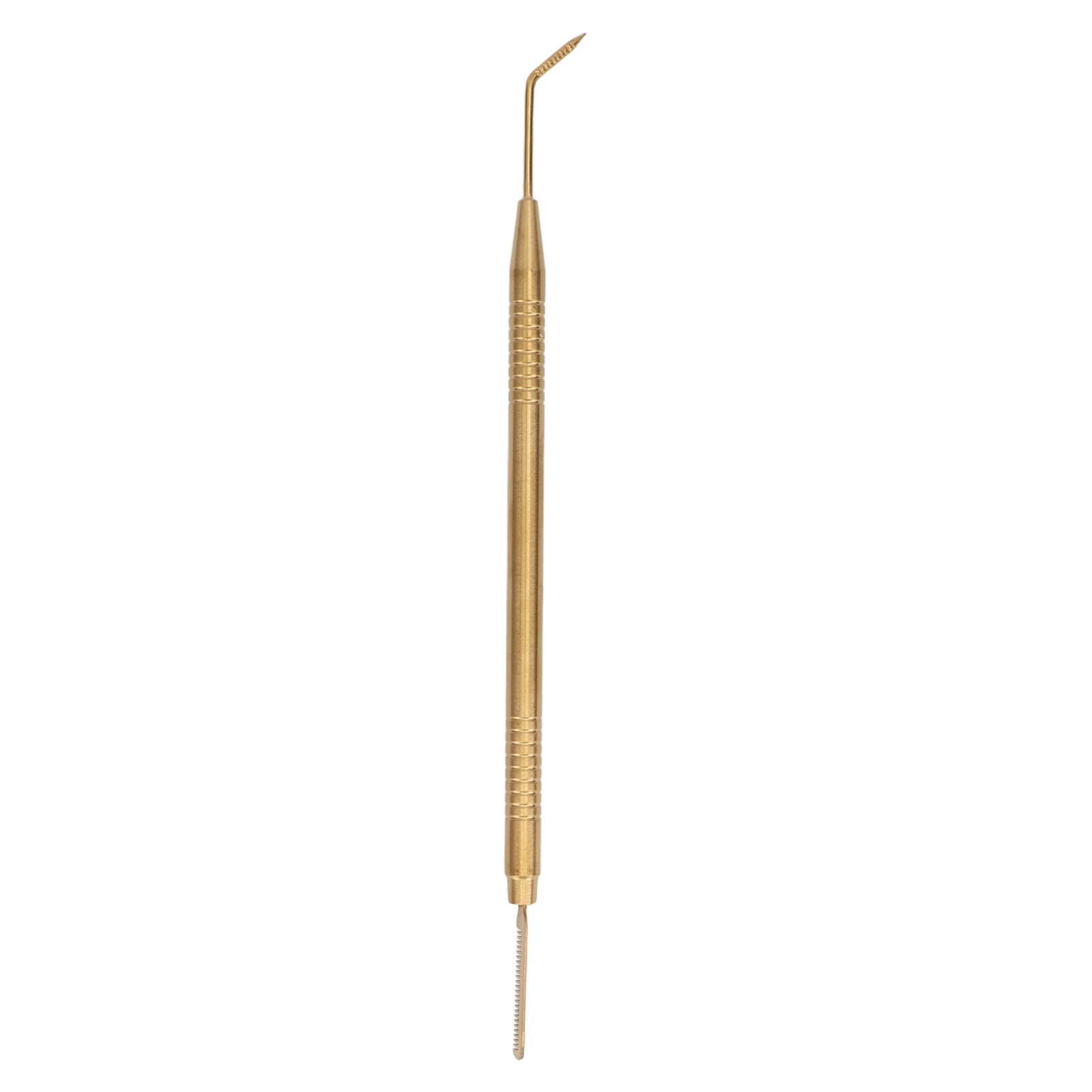 2 in 1 Eyelash Lift and Tint Tool - 45° Anti-Slip Reusable Lash Separator with Pointed Tip for Professional Salon Use (Gold) | Perfect for Lash Extensions, Perming & Tinting Treatments