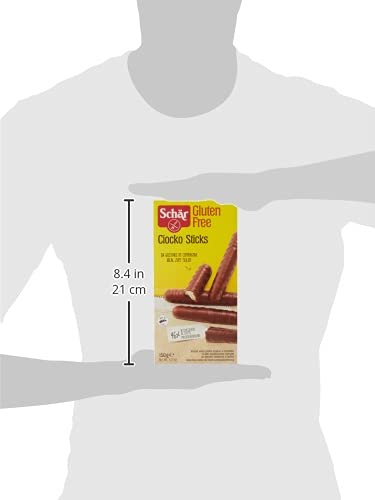 Schär Gluten Free Chocolate Fingers Cookies - 150g Pack | Dairy Free, Vegan Snacks for Kids & Adults | Perfect for Lunchboxes, Parties & Celiac-Friendly Desserts