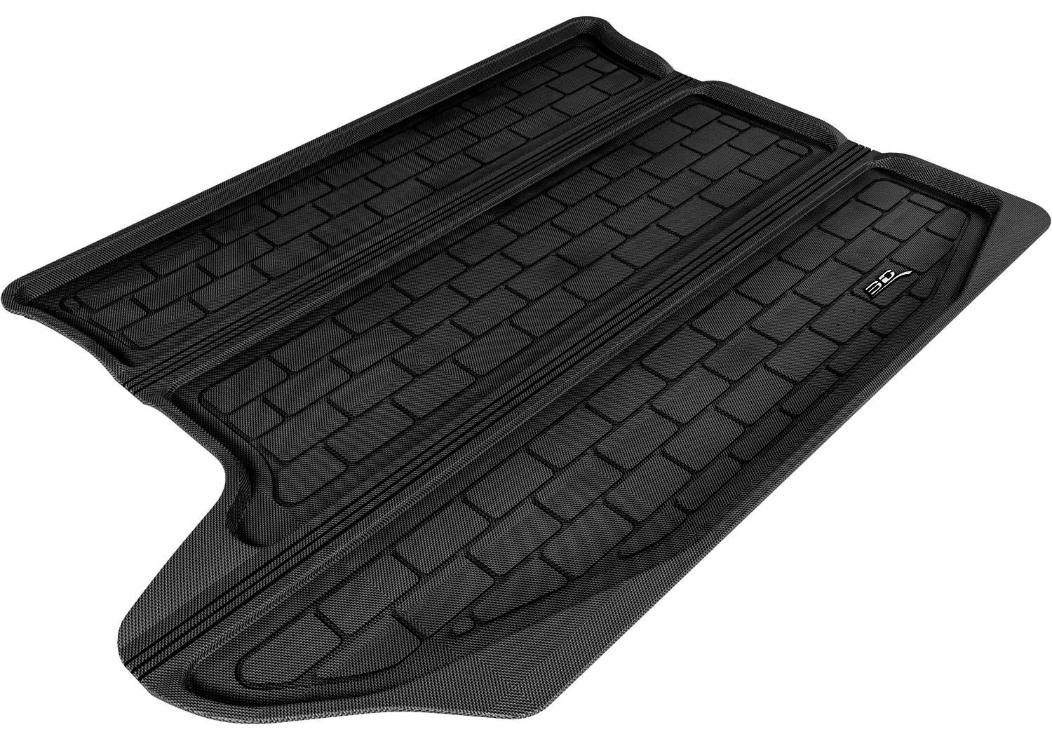 3D MAXpider Custom Fit All-Weather Cargo Floor Mats for Jeep Compass (2017-2023) - Kagu Rubber, Black - Waterproof & Durable Protection for SUVs - Perfect for Off-Road, Camping & Family Adventures