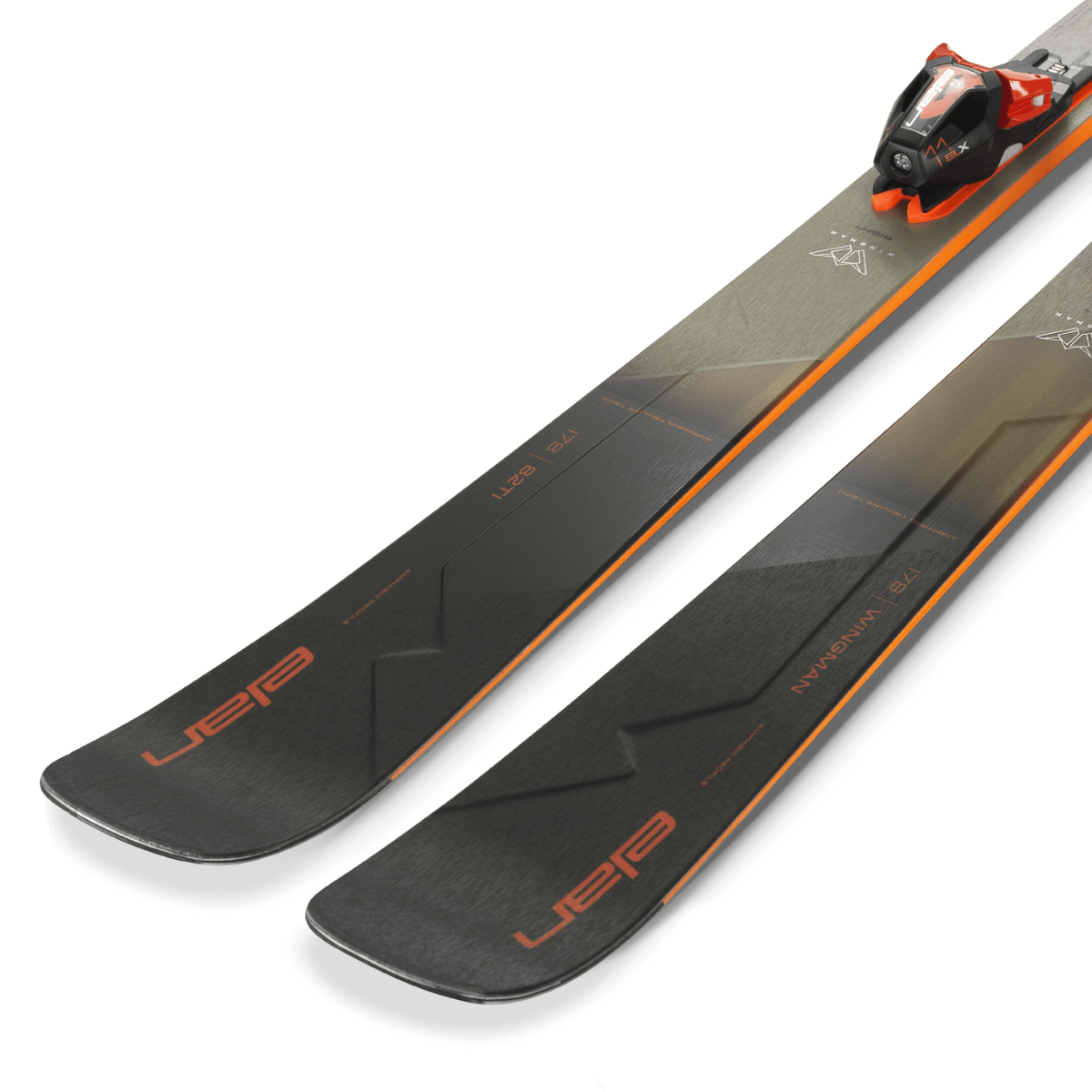Elan WINGMAN 82 TI PS Ski with ELX 11.0 DB383218 Bindings 2025 - All-Mountain Performance for Powder, Groomers & Park Riding