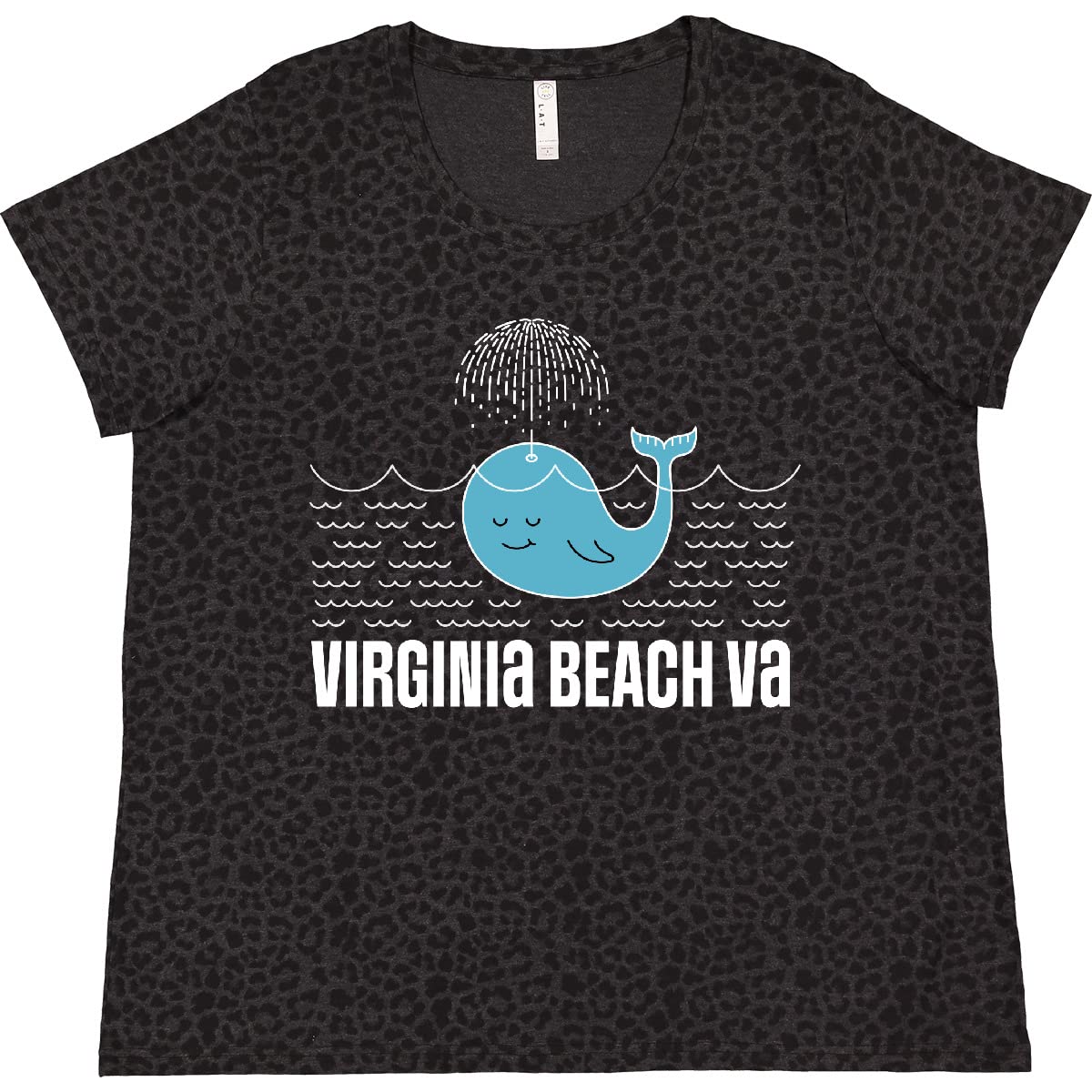 Inktastic Virginia Beach VA Cute Vacation Gift - Women's Plus Size T-Shirt - Perfect for Beach Trips, Summer Outfits & Casual Wear