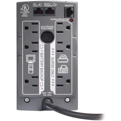 APC BK500BLK Back UPS Battery Backup System (500VA) - Reliable Power Protection for Home Office, Electronics & Computers During Outages