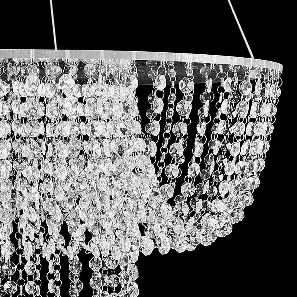 Acrylic Crystal Chandelier Cake Stand for Weddings & Birthdays - Elegant Hanging Dessert Display for Party Decor, Anniversary Celebrations, and Special Events