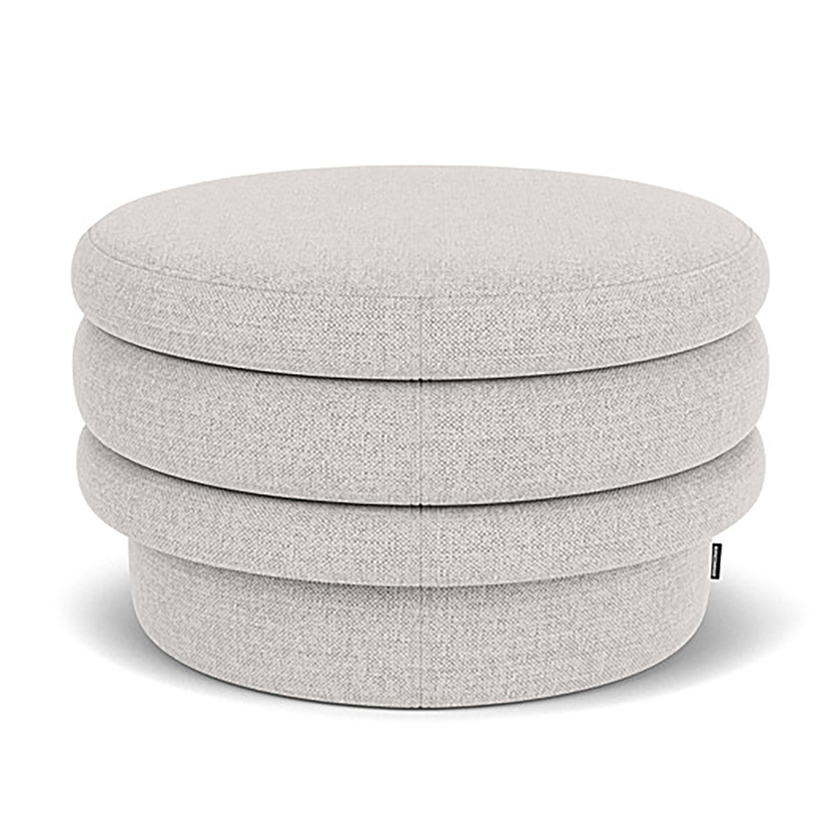 Honey Fabric Storage Ottoman with Tufted Top - Stylish Footrest, Coffee Table & Extra Seating for Living Room, Bedroom & Nursery