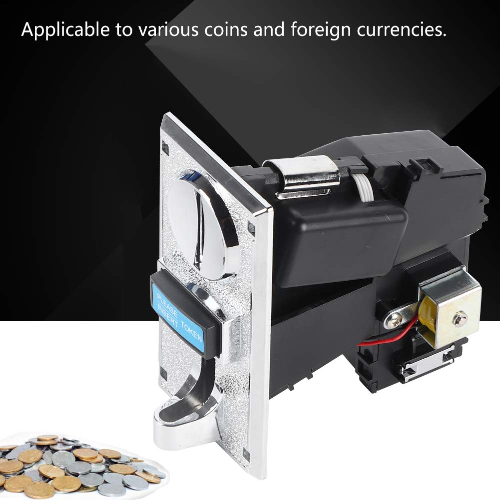 Smart Coin Acceptor Selector for Vending Machines & Slot Games - Multi-Coin Identification System for Arcade, Casino, and Amusement Park Use
