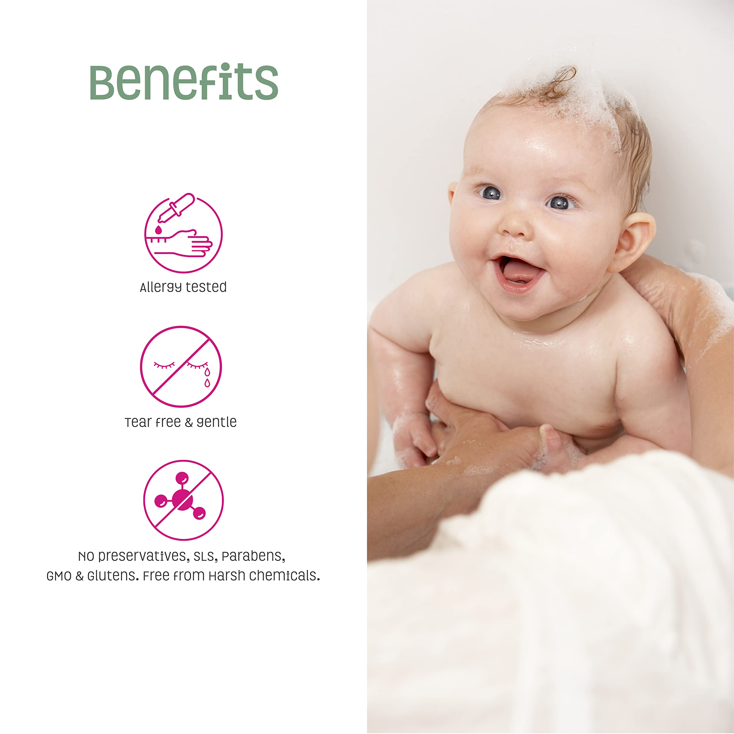 Nature's Baby Organics Baby Conditioner & Detangler for Sensitive Skin - Sulfate-Free, Fragrance-Free with Lavender Chamomile, 16 Oz (Pack of 2) - Gentle Hair Care for Newborns & Kids with Eczema or Allergies