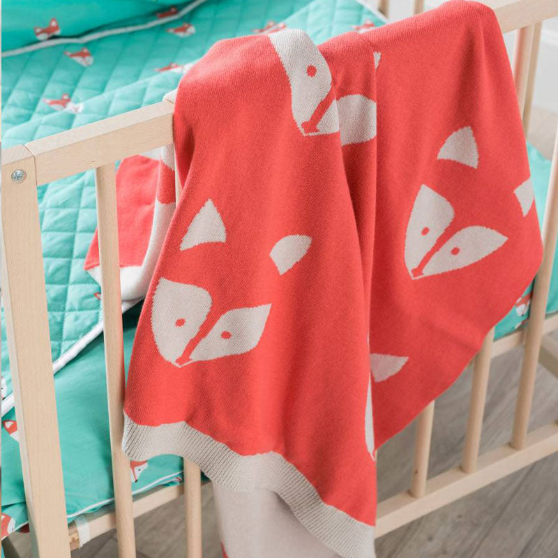 Foxy Throw Rug by Hiccups - Soft Fluffy Area Rug for Living Room, Bedroom, Nursery - Cozy Home Decor for Pets & Kids