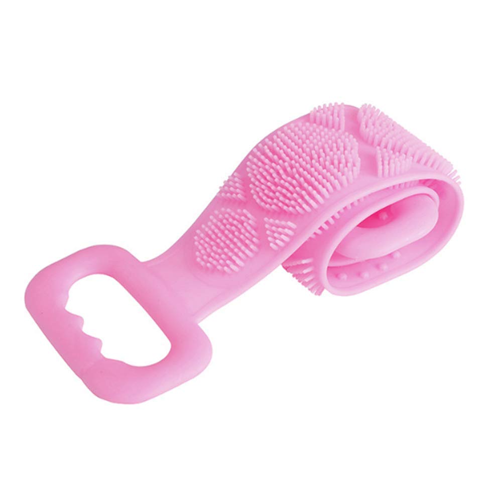Trimoto Bath Brush with Long Handle - Exfoliating Back Scrubber for Dead Skin Removal - Shower Body Wash Brush for Men, Women & Kids - Perfect for Hard-to-Reach Areas & Spa-Like Exfoliation at Home (Multicolor)