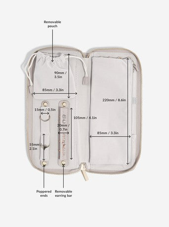 Premium Jewelry Roll Organizer - Travel Jewelry Case with Multiple Pockets for Necklaces, Rings & Earrings - Perfect for Travel, Gifts & Storage