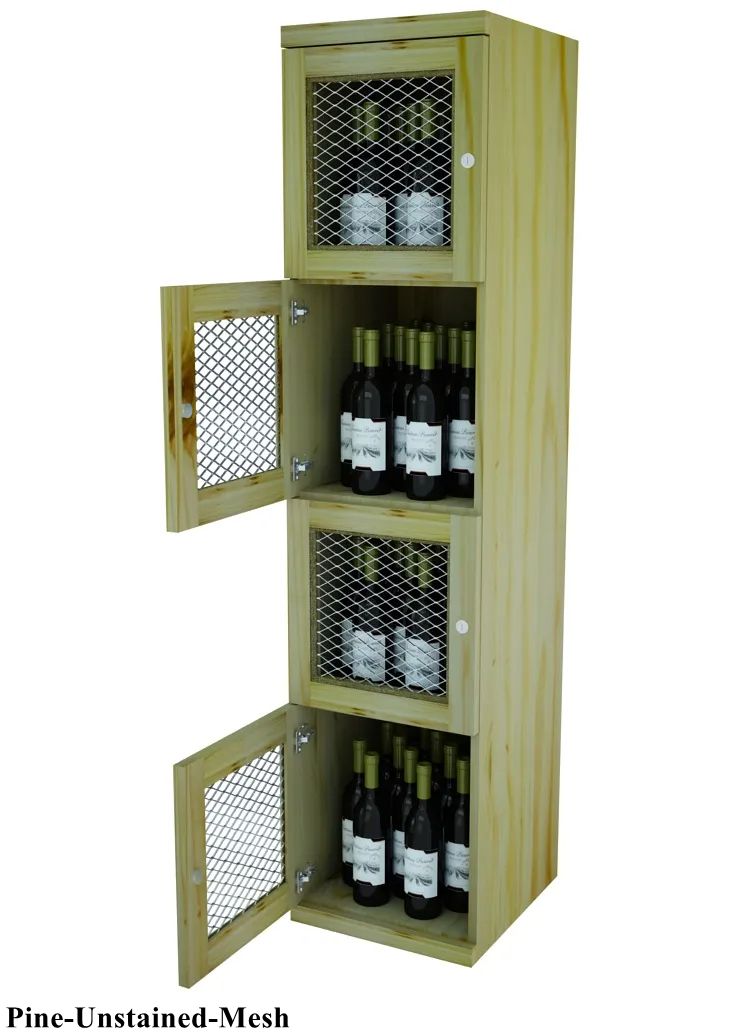 Vinostor 4 Locking Wine Storage Locker - 57 5/8