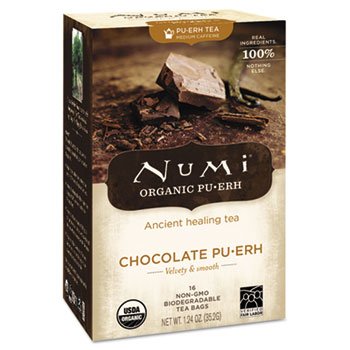 Organic Chocolate Puerh Tea - 16 Individually Wrapped Tea Bags | Rich & Smooth Flavor | Perfect for Relaxation, Afternoon Tea & Gifts