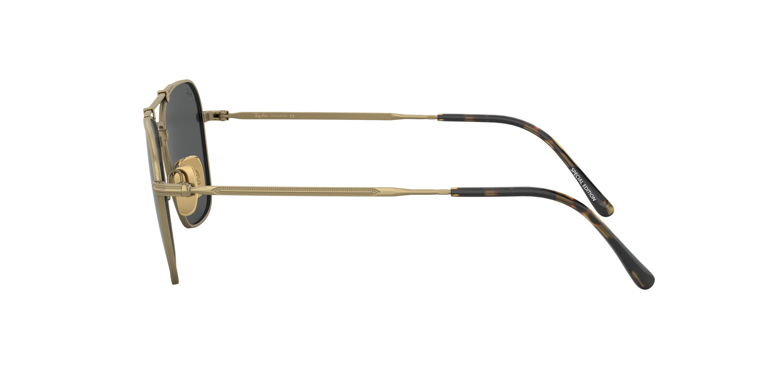 Ray-Ban RB8136 Caravan Titanium Square Sunglasses - Polarized UV Protection for Men & Women - Perfect for Driving, Beach & Outdoor Activities
