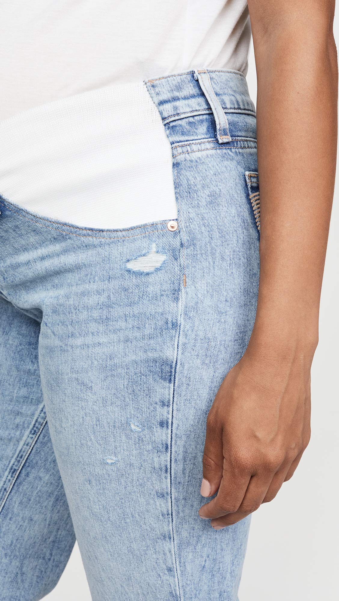 PAIGE Women's Noella Straight Maternity Jeans - Comfortable Stretch Denim Pants for Pregnant Women | Perfect for Work, Casual Wear & Everyday Comfort