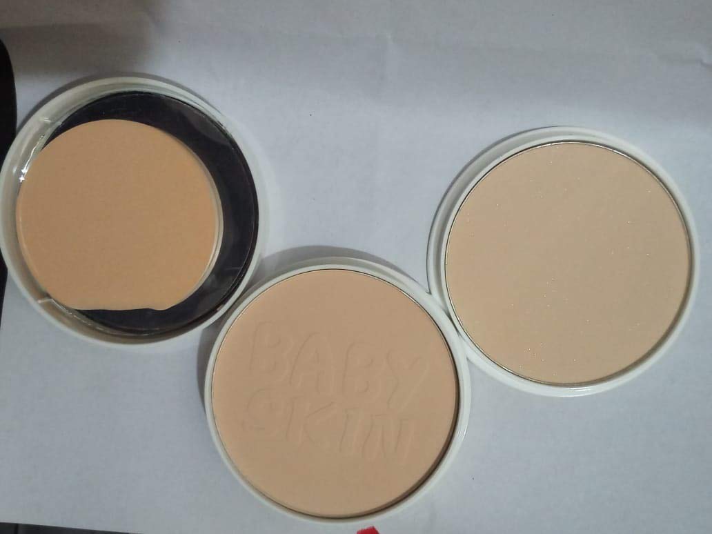 Kiss Beauty Professional Baby Skin Two Way Cake Silk Enriched Shine Reduction Powder -01, Beige, 20g | Oil Control & Matte Finish Makeup | Perfect for Daily Wear & Special Occasions