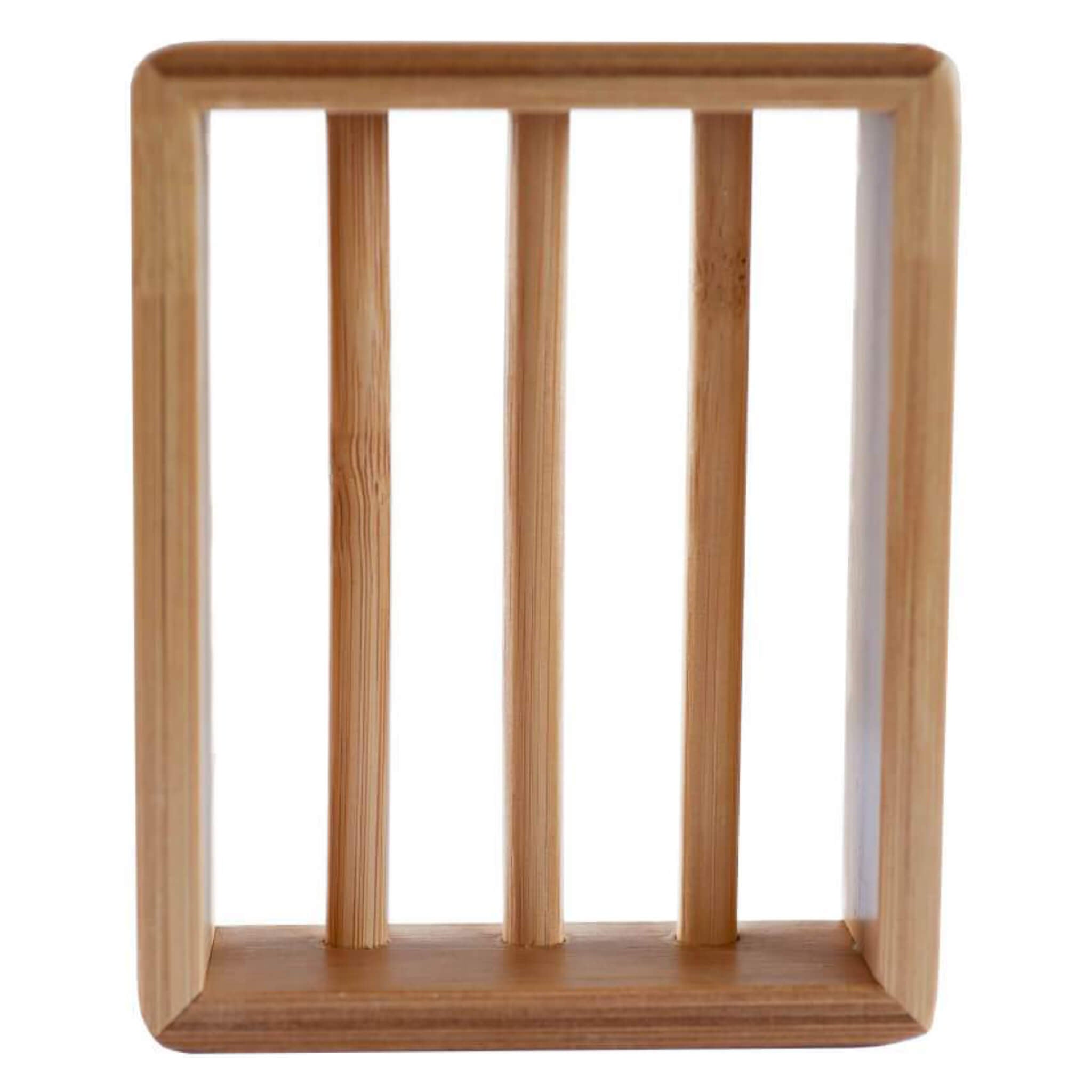 Natural Moso Bamboo Soap Holder - Rustproof Bathroom Organizer for Shower, Sink & Kitchen - Perfect for Bar Soap, Sponge & Beauty Products