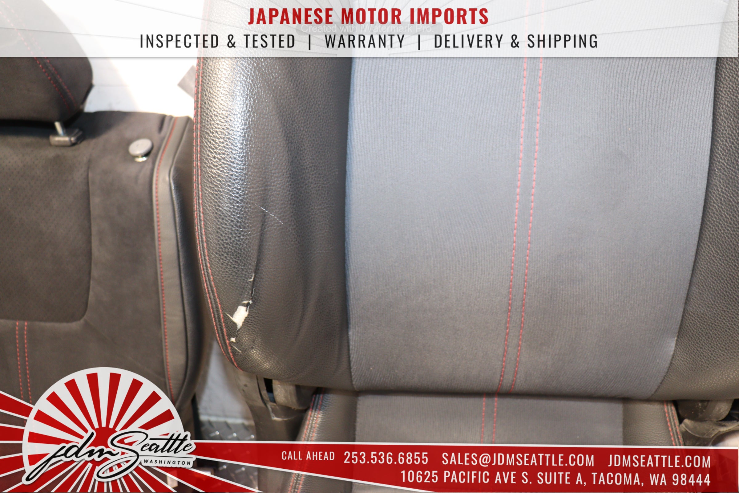 2008-2014 Subaru WRX STI OEM Version 10 Sedan Front & Rear Seat Set - JDM Genuine Parts for Performance Upgrade & Interior Restoration - Perfect for Car Enthusiasts & Auto Restoration Projects