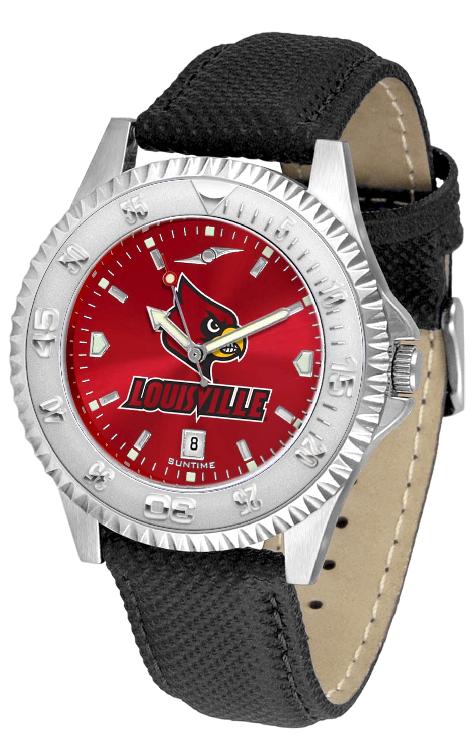 Louisville Cardinals Competitor AnoChrome Men's Sports Watch - Perfect for Game Day, Casual Wear & Gift Giving
