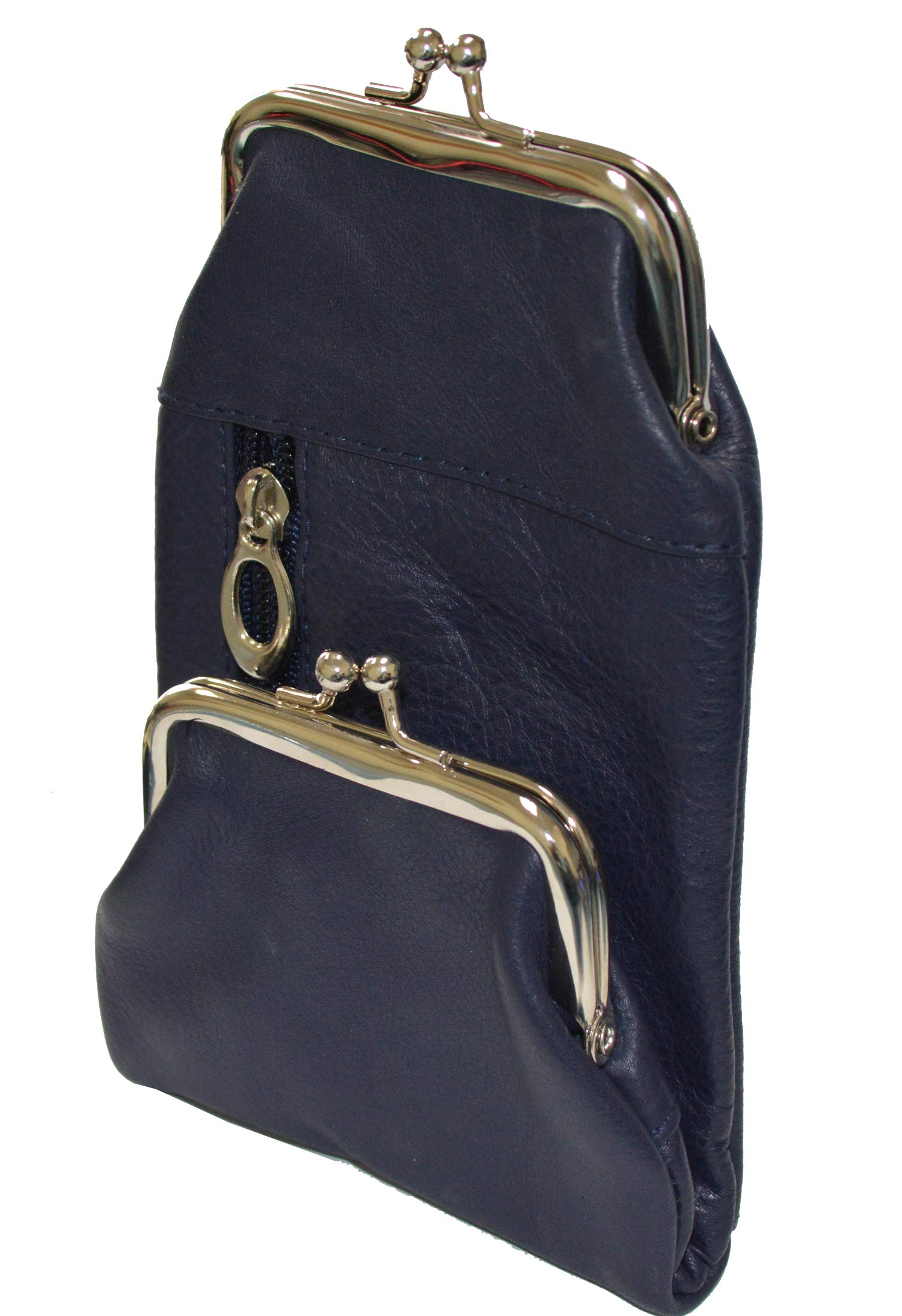 Genuine Leather Cigarette & Lighter Holder Case with Secure Twist Clasp - Premium Blue Leatherboss - Perfect for Travel, Outdoor Adventures & Everyday Carry