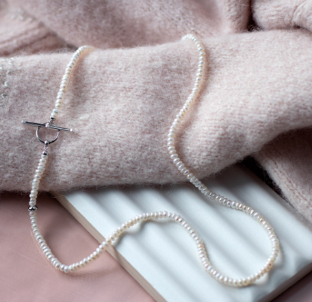 Elegant Pearl Strand T-Bar Necklace for Women - Classic Layered Jewelry Gift for Bridal, Party & Everyday Wear